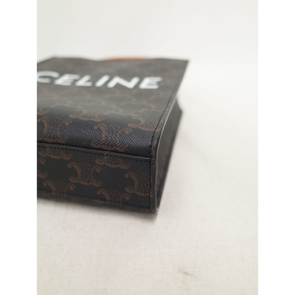 Celine Triomphe Canvas Mini Vertical 2way Bag Tan - image 8